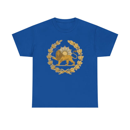 T-SHIRT VINTAGE LION PERSAN ET SOLEIL – SYMBOLE IRANIEN