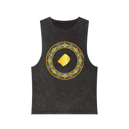 FARSI DOT UNISEX STONEWASH TANK TOP WITH TAZHIB نقطه فارسی