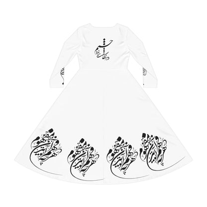 PERSIAN CALLIGRAPHY DANCE DRESS