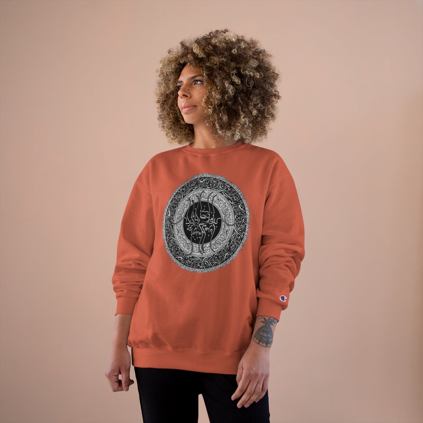 َUnisex Eco Champion Sweatshirt with Farsi Poem