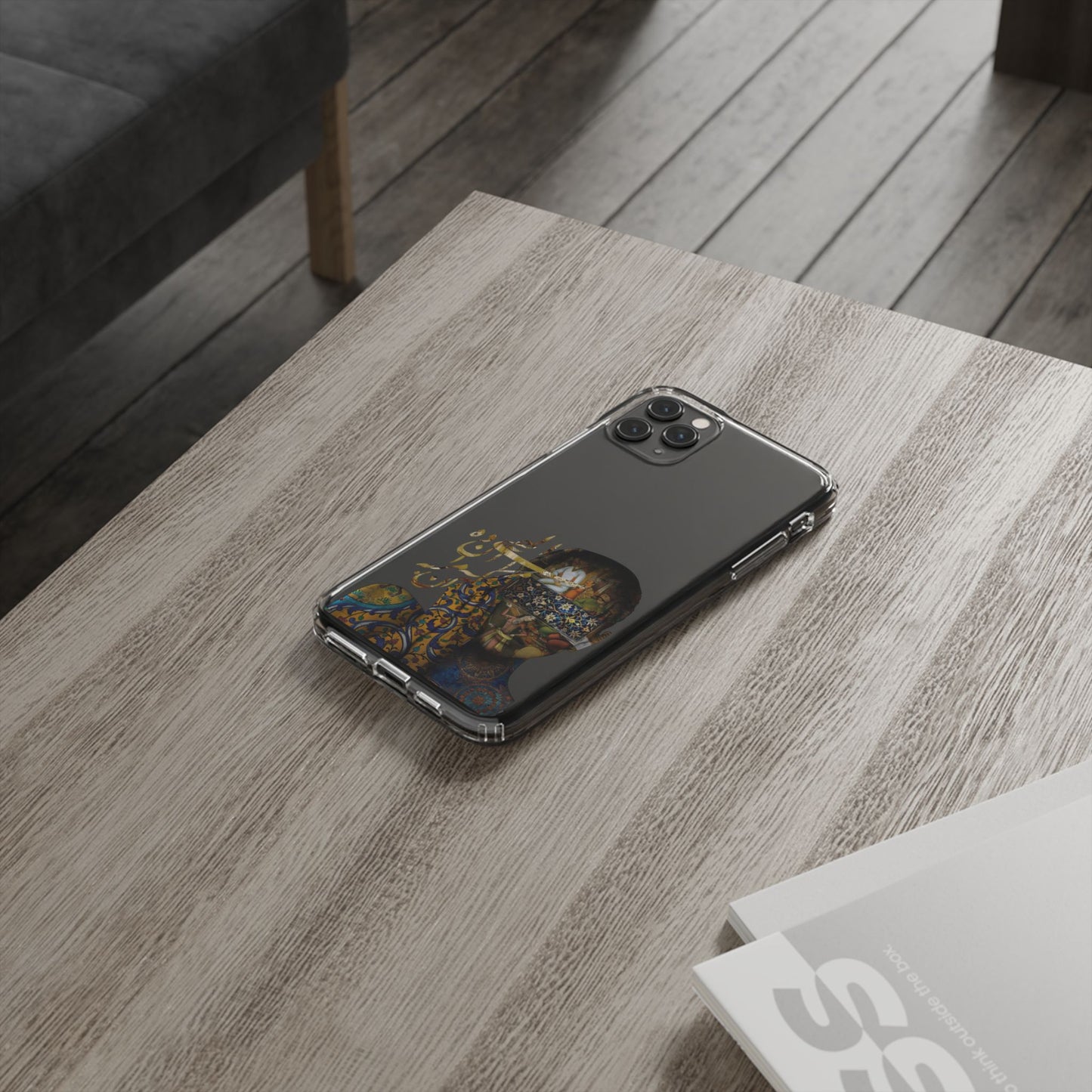 PERSIAN CLEAR PHONE CASE – CULTURAL FARSI DESIGN | "الهی مرا آن ده که آن به" |