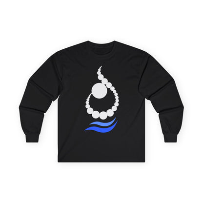 RELAXED WAVE LETTER “N / ن” LONG SLEEVE TEE