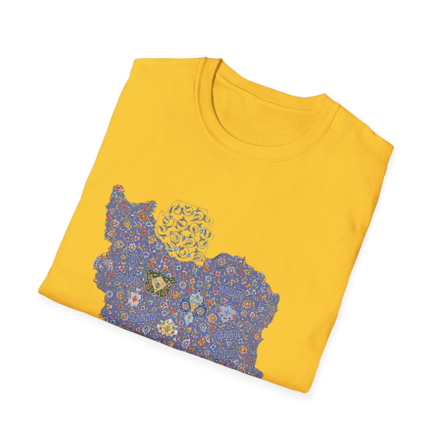 UNISEX IRAN MAP T-SHIRT WITH TAZHIB