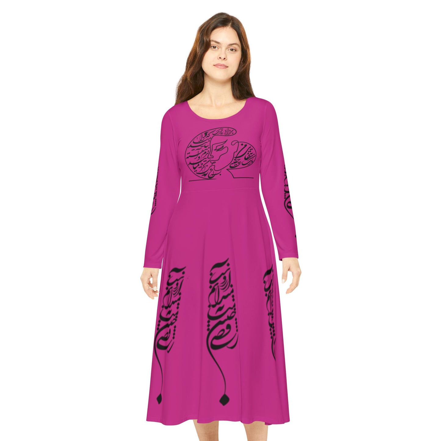 PERSIAN CALLIGRAPHY DANCE DRESS