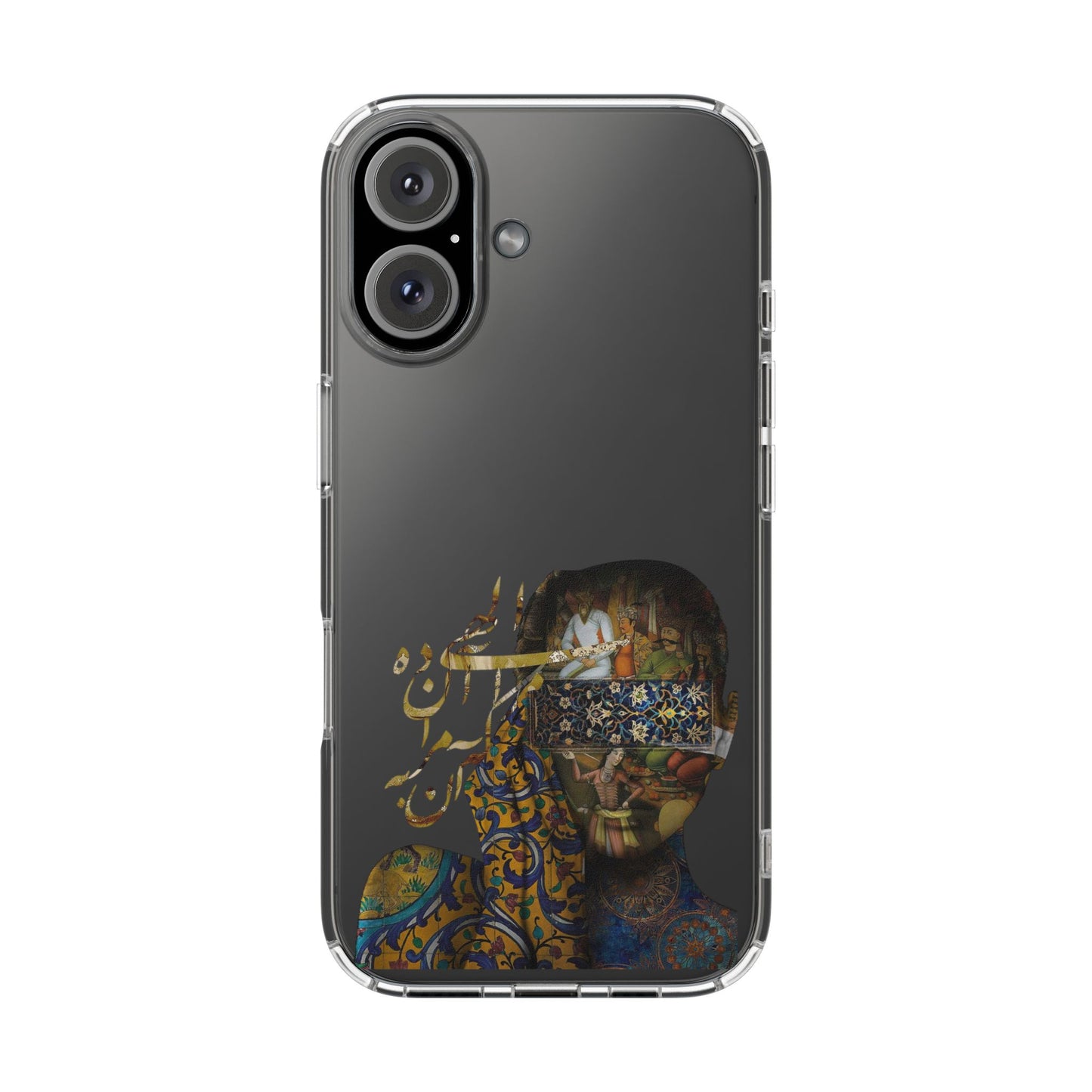 PERSIAN CLEAR PHONE CASE – CULTURAL FARSI DESIGN | "الهی مرا آن ده که آن به" |