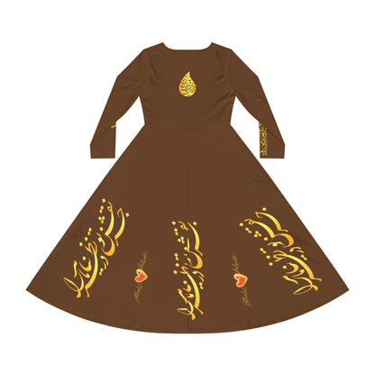 PERSIAN CALLIGRAPHY DANCE DRESSt