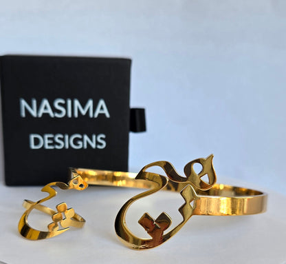 18K GOLD PLATED HICH BRACELETS & Ring