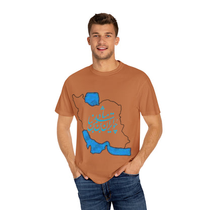 PERSIA IRAN MAP UNISEX T-SHIRT – چو ایران نباشد تن من مباد