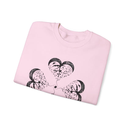 UNISEX FARSI CALLIGRAPHY HEART SWEATSHIRT: 'MAL MANI' BY MOEIN