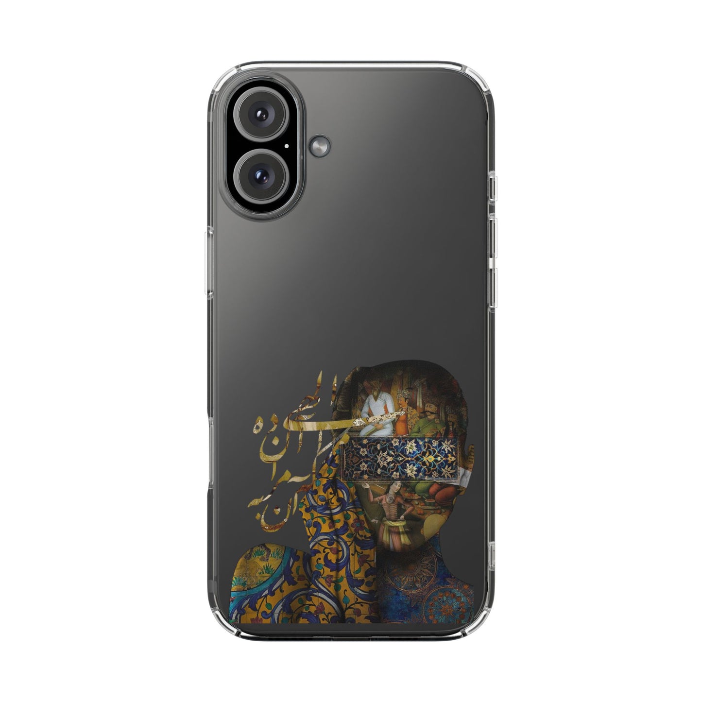 PERSIAN CLEAR PHONE CASE – CULTURAL FARSI DESIGN | "الهی مرا آن ده که آن به" |