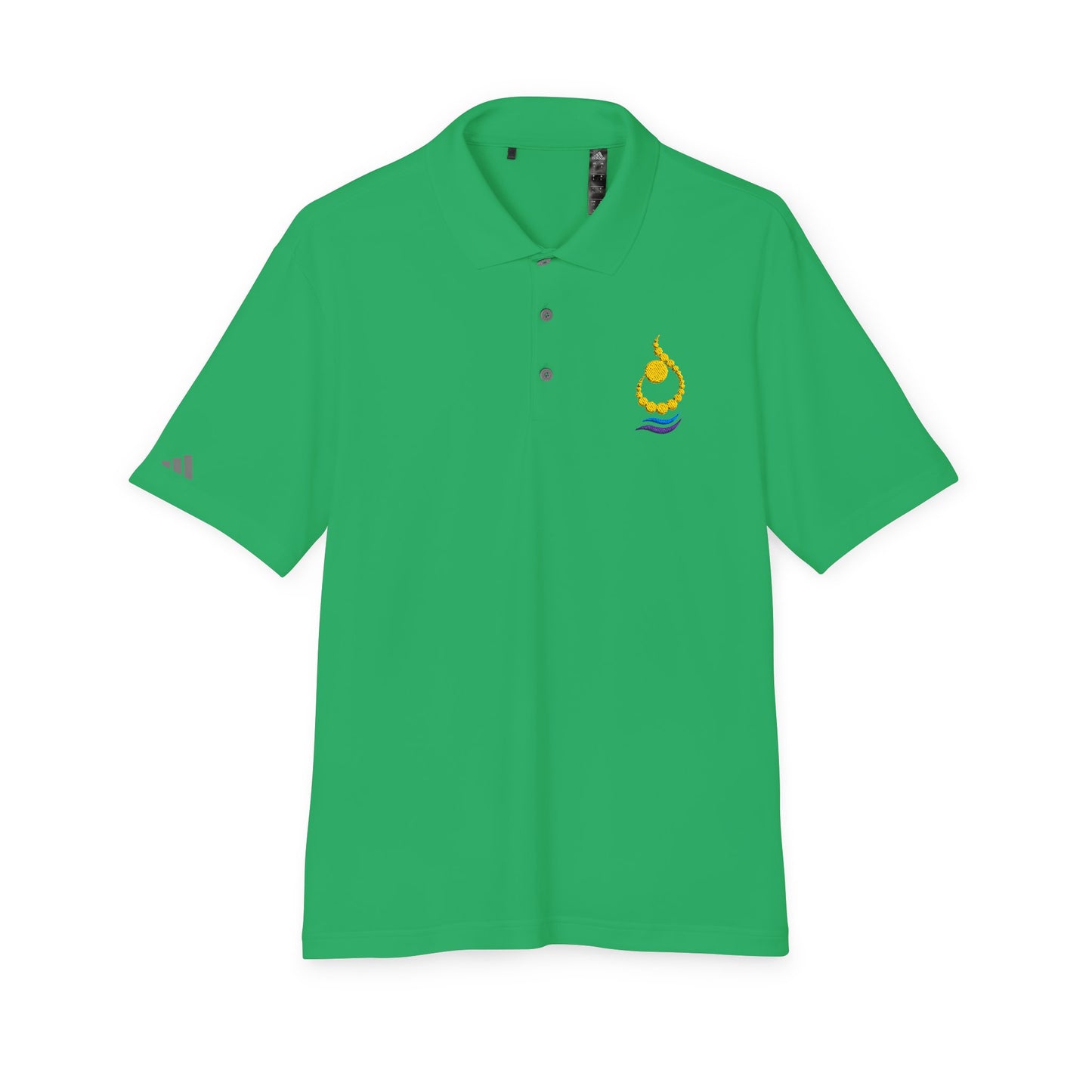 N ALPHABET ADIDAS POLO | ن EMBROIDERED DESIGN