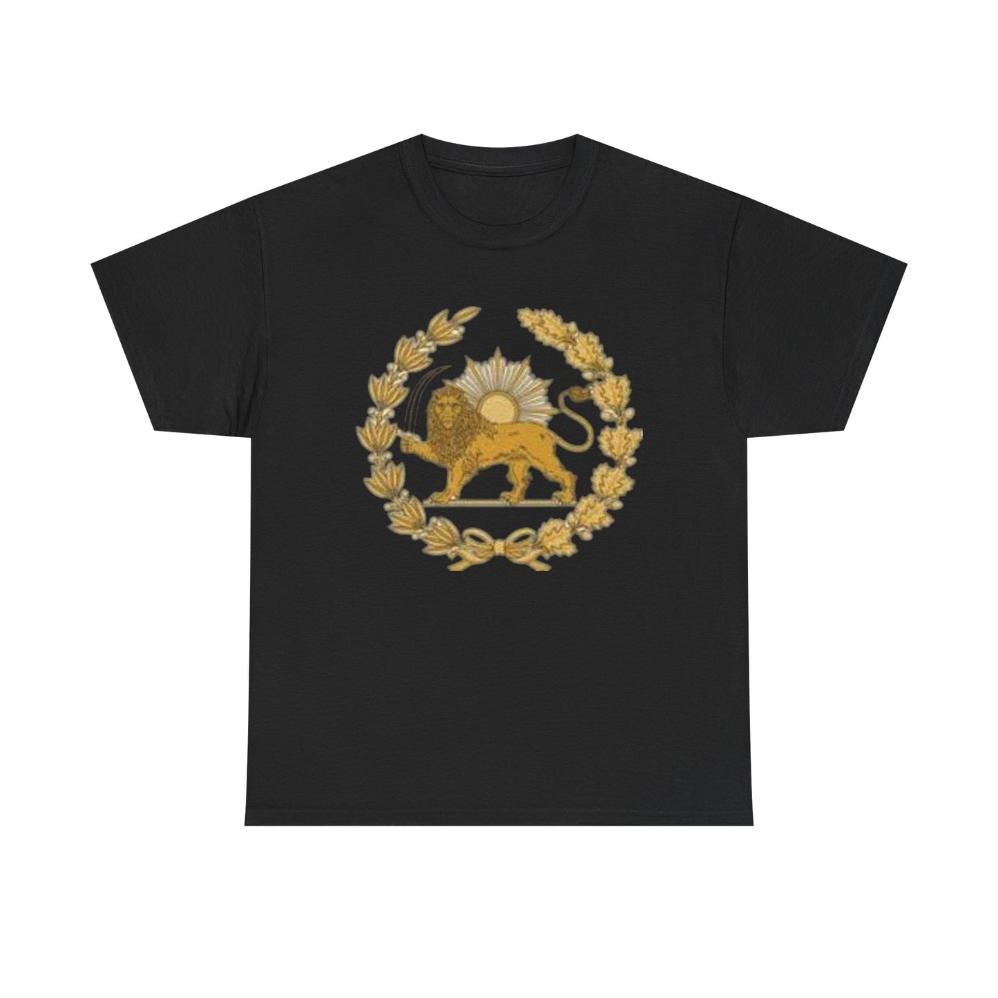T-SHIRT VINTAGE LION PERSAN ET SOLEIL – SYMBOLE IRANIEN