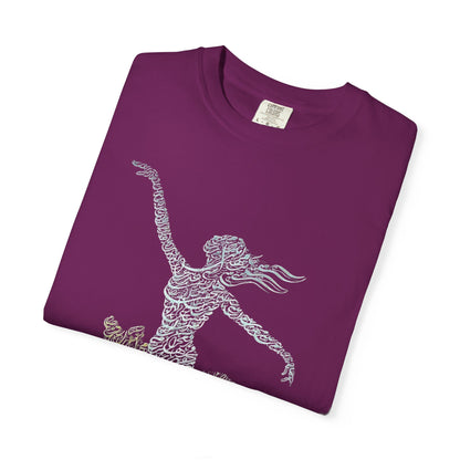 PERSIAN IRAN MAP WOMEN CALLIGRAPHY T-SHIRT