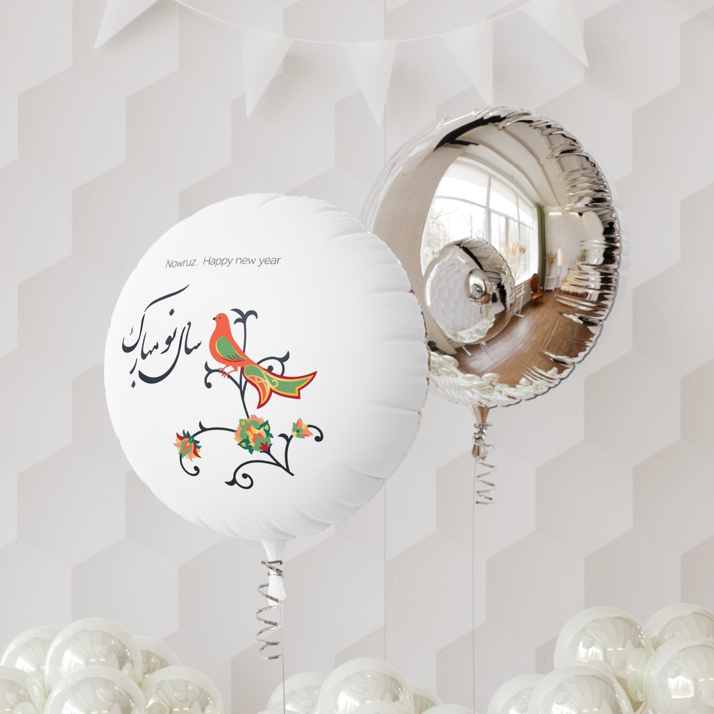 Nowruz Colorful Mylar Helium Balloon, Fun Party Decoray