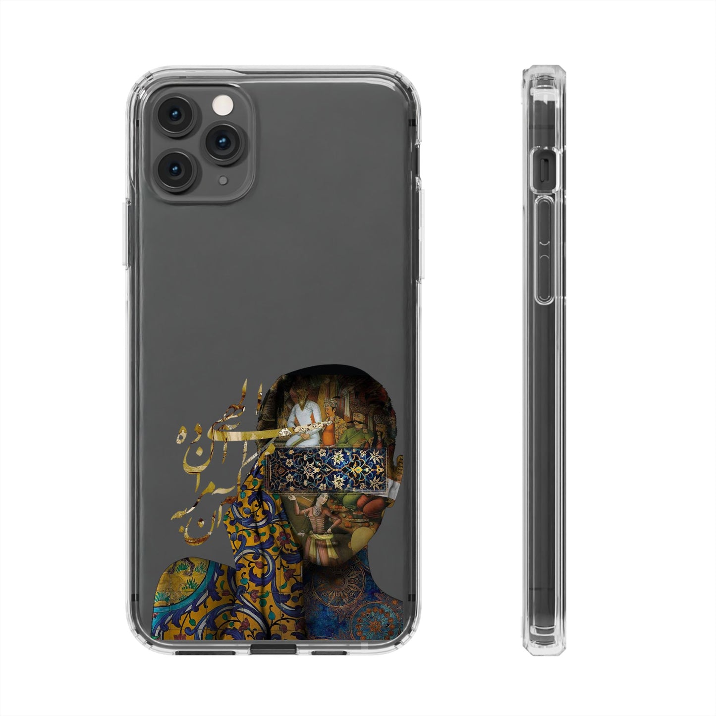 PERSIAN CLEAR PHONE CASE – CULTURAL FARSI DESIGN | "الهی مرا آن ده که آن به" |