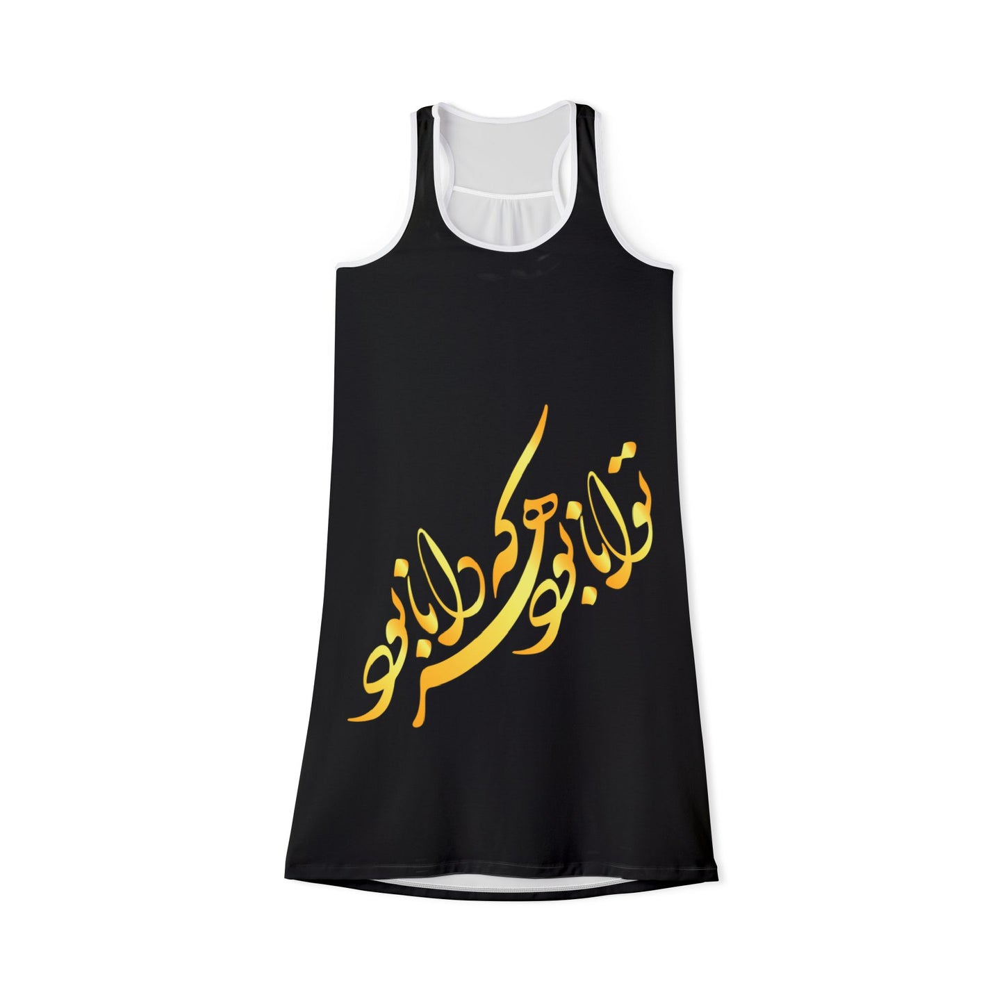 Women's Racerback Dress with persion Calligraphy