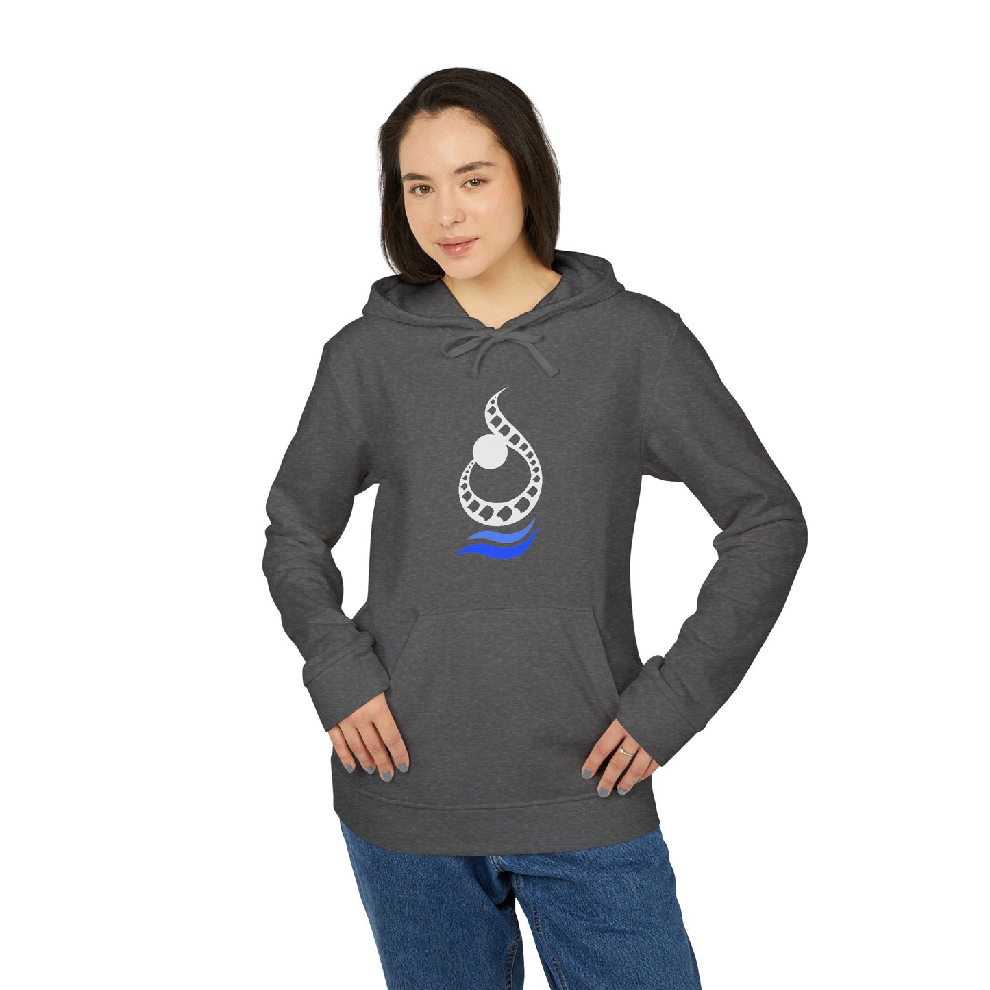 ADIDAS UNISEX FLEECE HOODIE | ن ALPHABET N EMBLEM