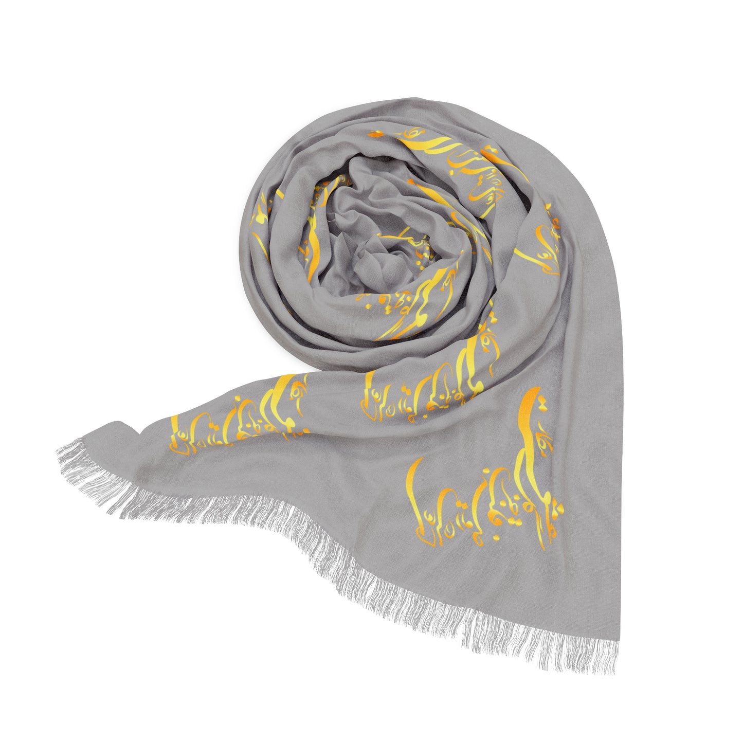 PERSIAN CALLIGRAPHY SCARF "ای دوست در روضه قلب جز گل عشق مکار"