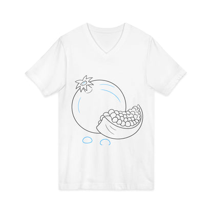 Pomegranate Bliss Unisex V-Neck Tee
