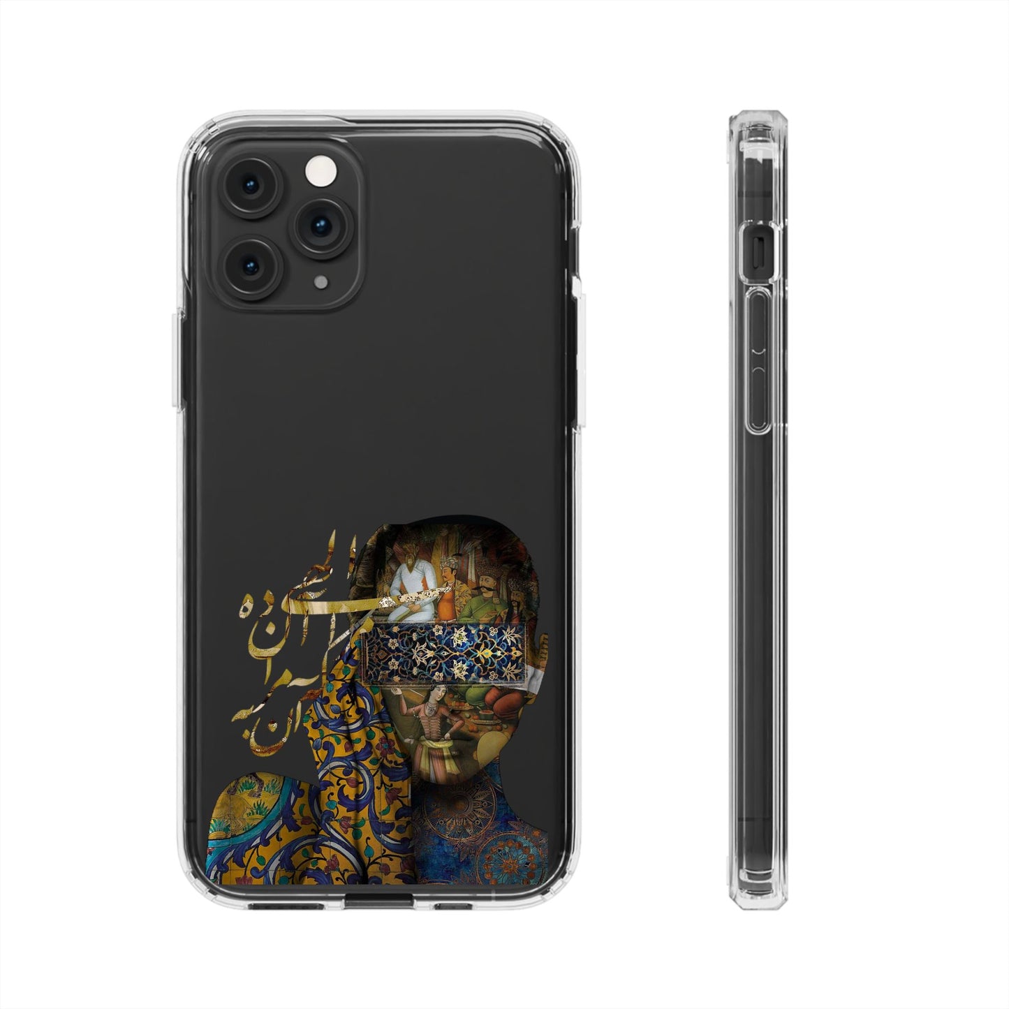 PERSIAN CLEAR PHONE CASE – CULTURAL FARSI DESIGN | "الهی مرا آن ده که آن به" |