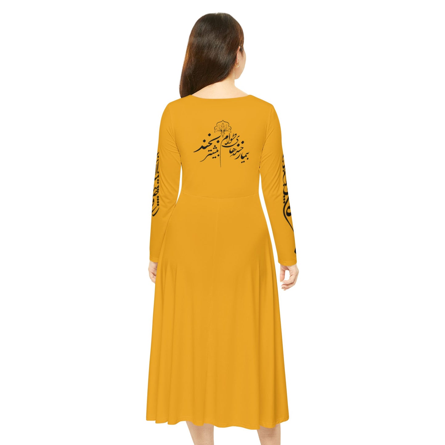 PERSIAN CALLIGRAPHY DANCE DRESS