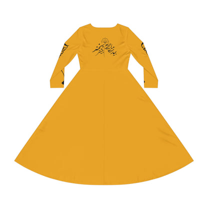PERSIAN CALLIGRAPHY DANCE DRESS