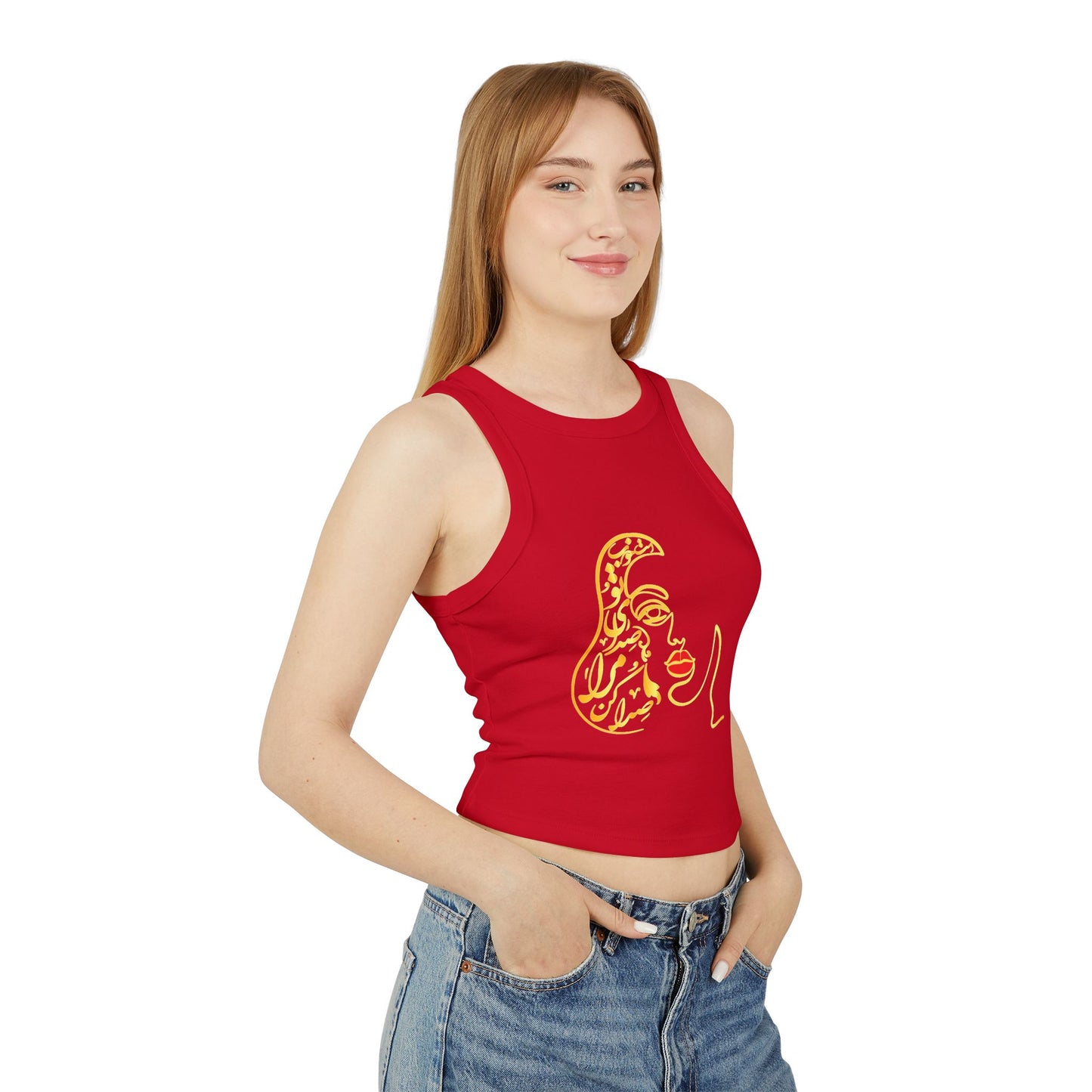 Women's Micro Rib Racer Tank Top
