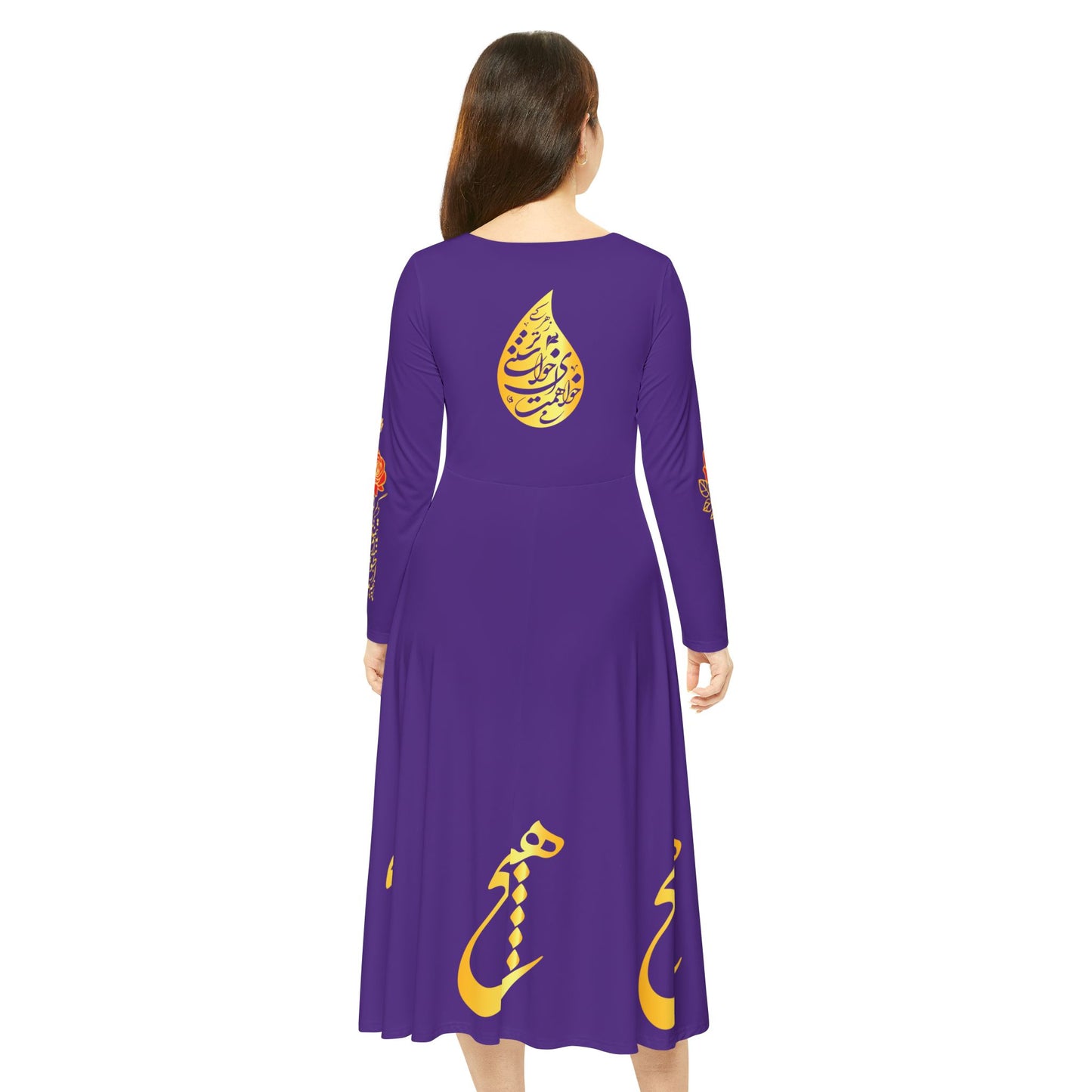 PERSIAN CALLIGRAPHY DANCE DRESS HICH
