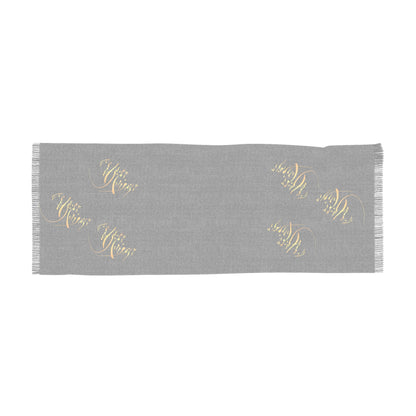 PERSIAN CALLIGRAPHY SCARF  "از صدای سخن عشق نشنیدم خوشتر"