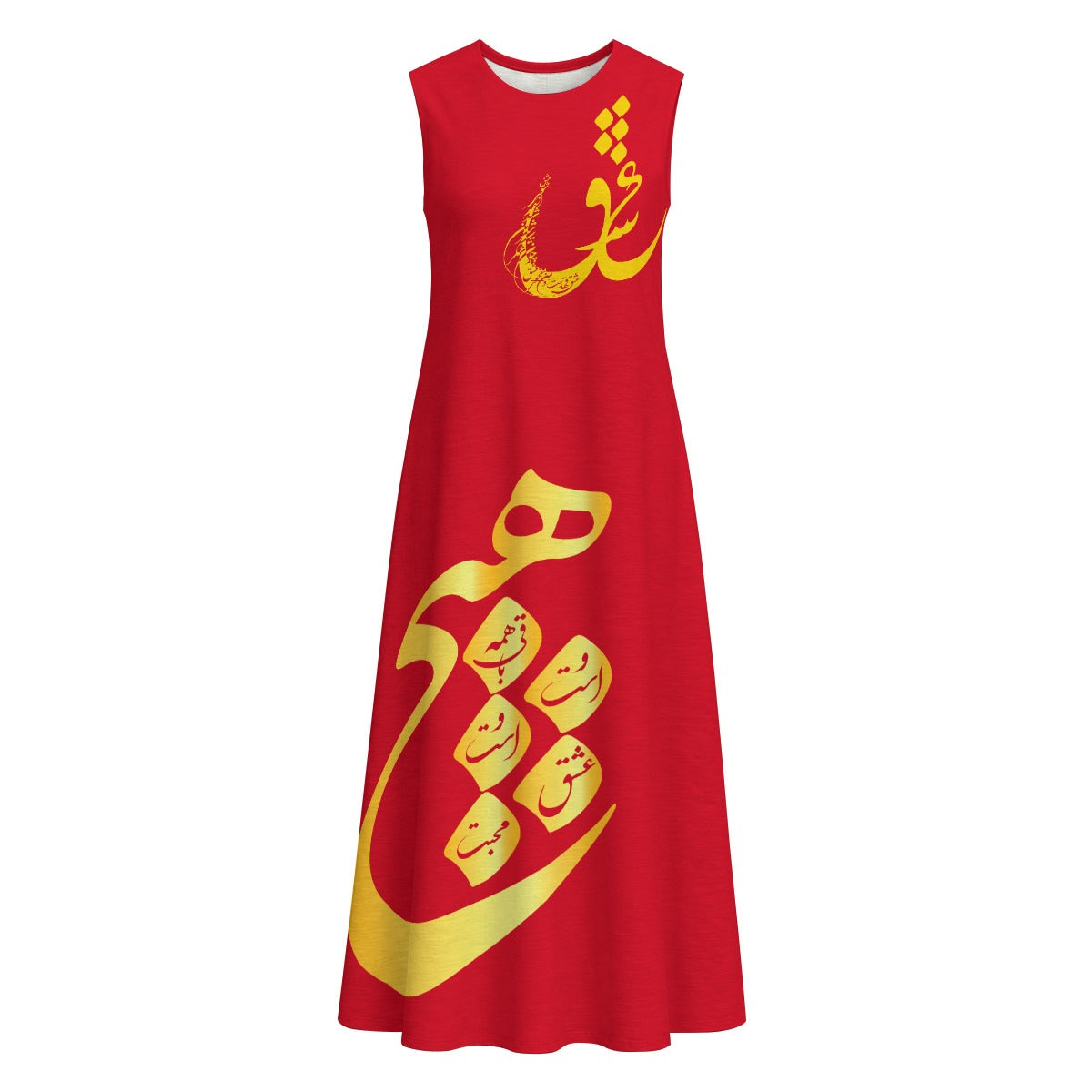 PERSIAN POETRY HICH COTTON DRESS