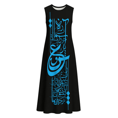 PERSIAN POETRY LOVE COTTON DRESS