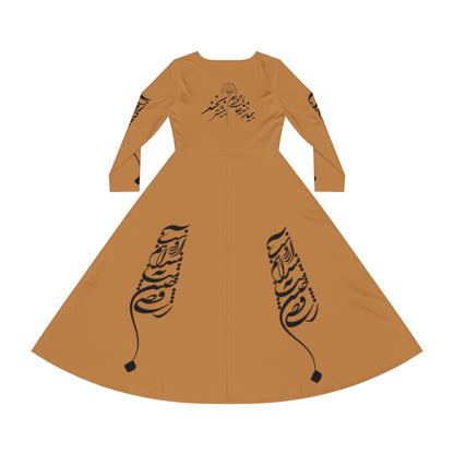 PERSIAN CALLIGRAPHY DANCE DRESS