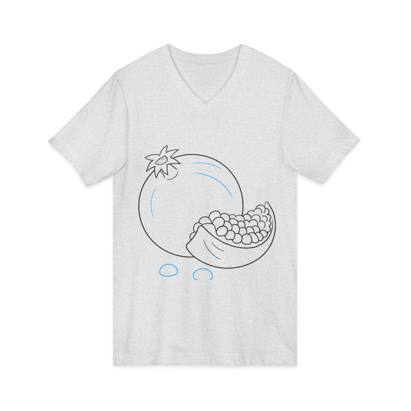 Pomegranate Bliss Unisex V-Neck Tee