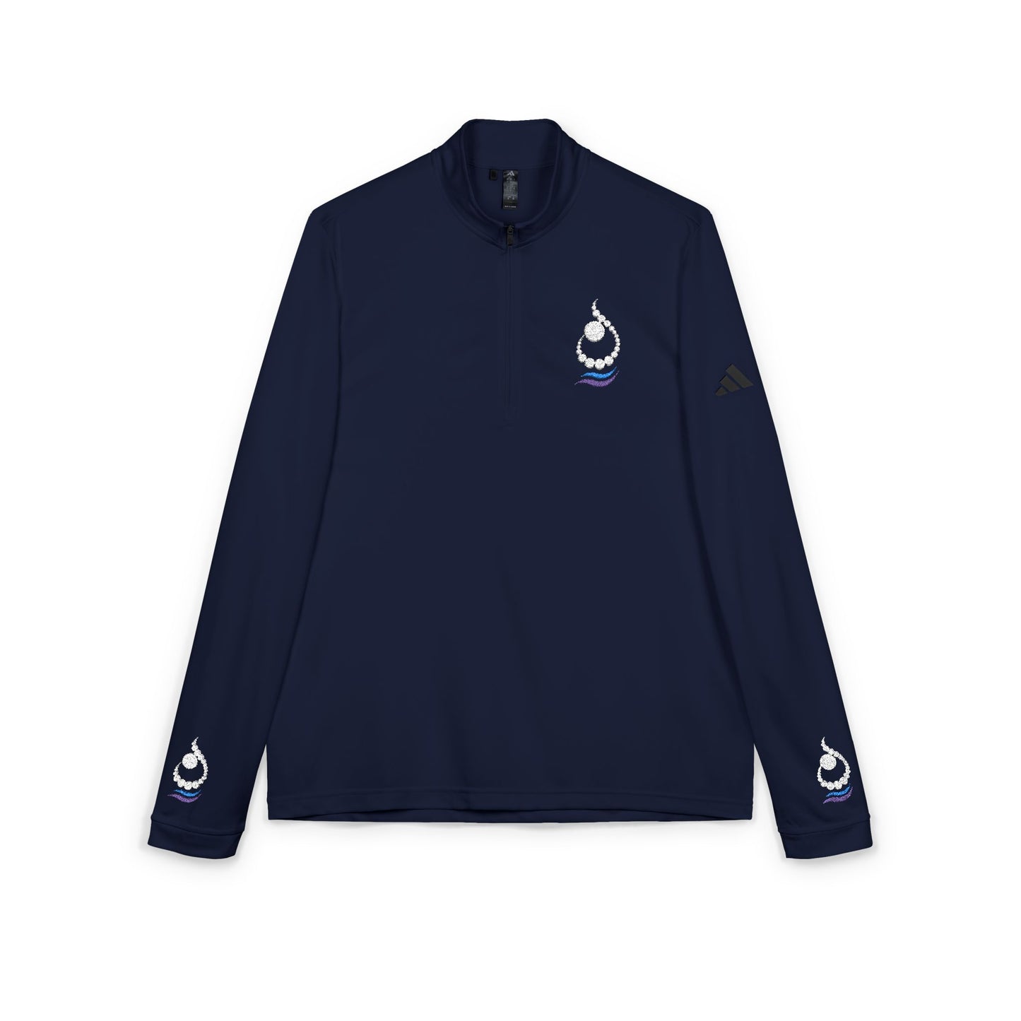 ن ALPHABET N ADIDAS QUARTER-ZIP | EMBROIDERED PERFORMANCE PULLOVER