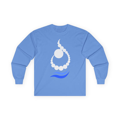 RELAXED WAVE LETTER “N / ن” LONG SLEEVE TEE