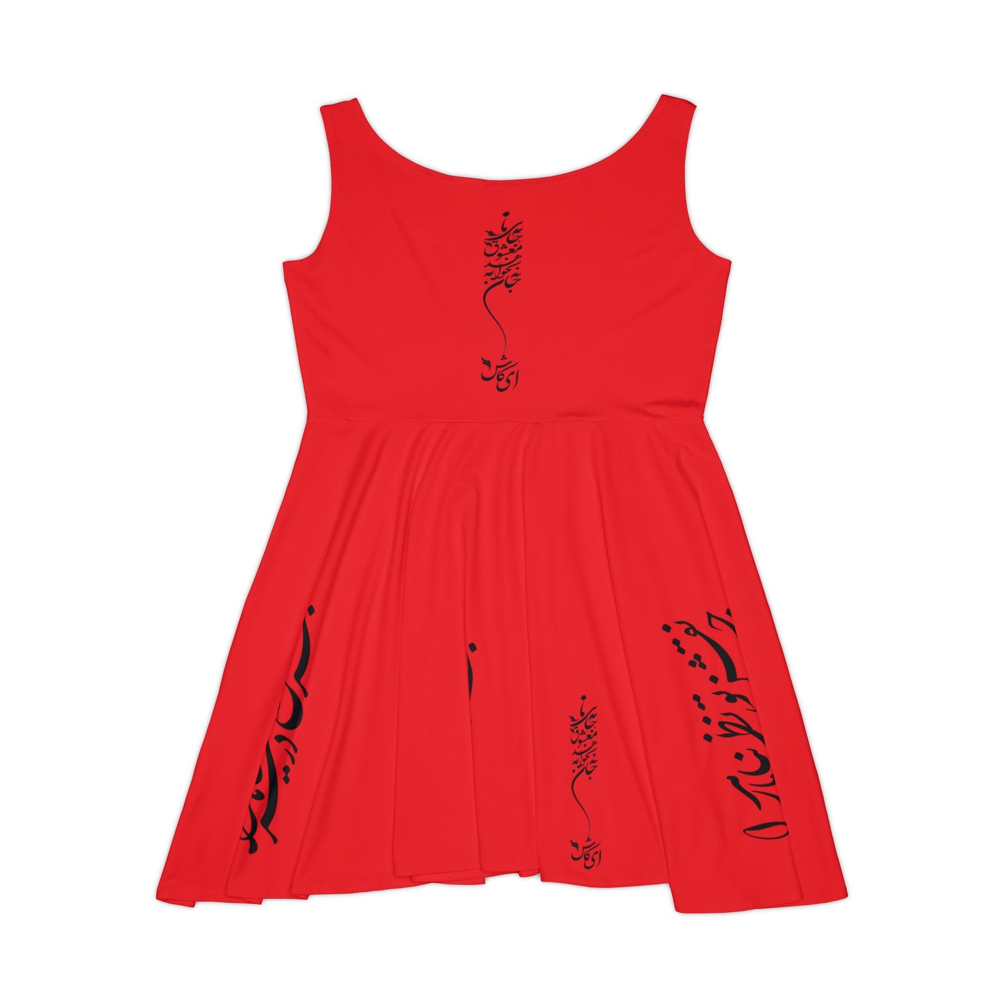 PERSIAN CALLIGRAPHY SKATER DRESS