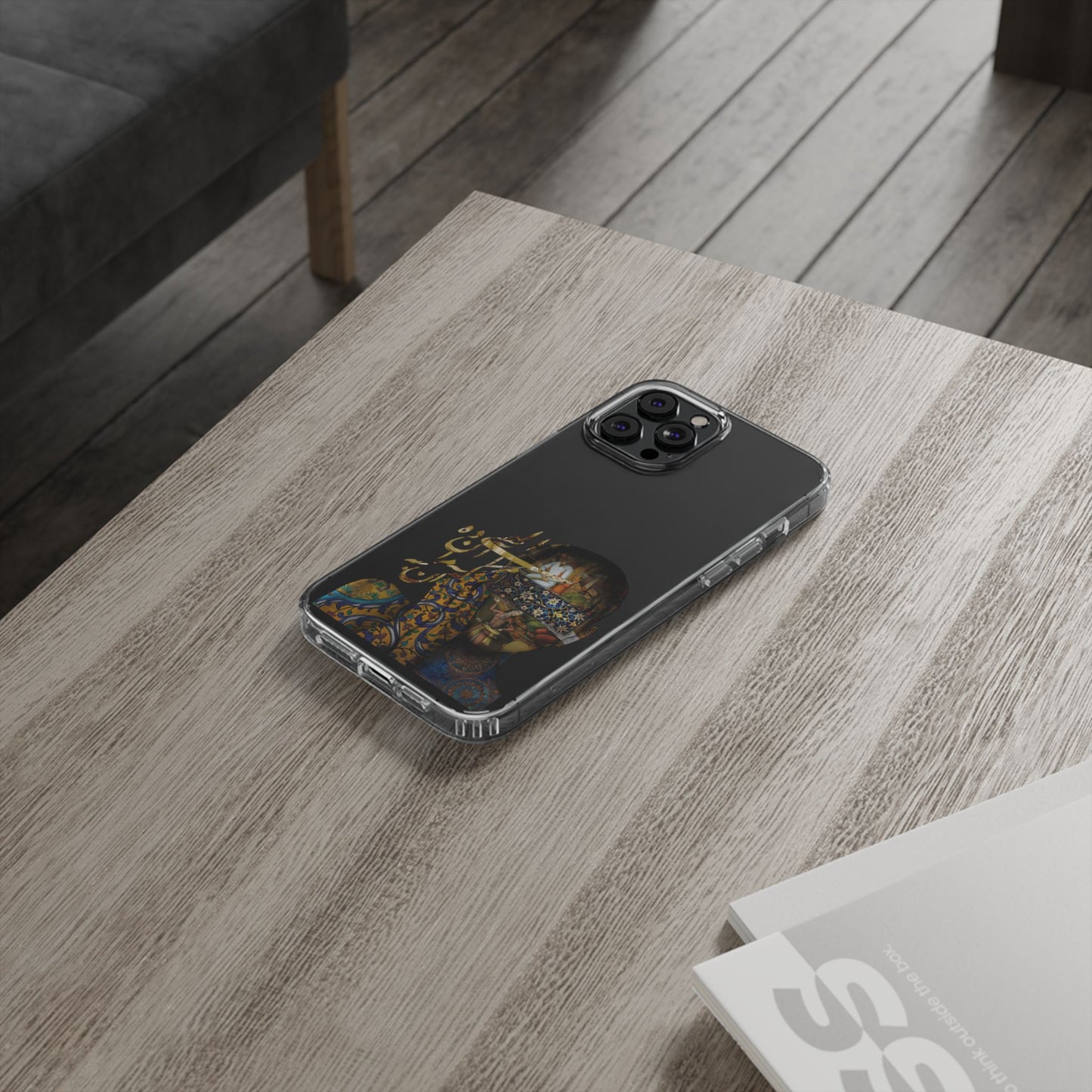 PERSIAN CLEAR PHONE CASE – CULTURAL FARSI DESIGN | "الهی مرا آن ده که آن به" |