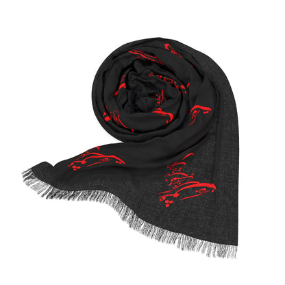 FOULARD LÉGER CALLIGRAPHIE PERSANE ای دوست در روضه قلب جز گل عشق مکار