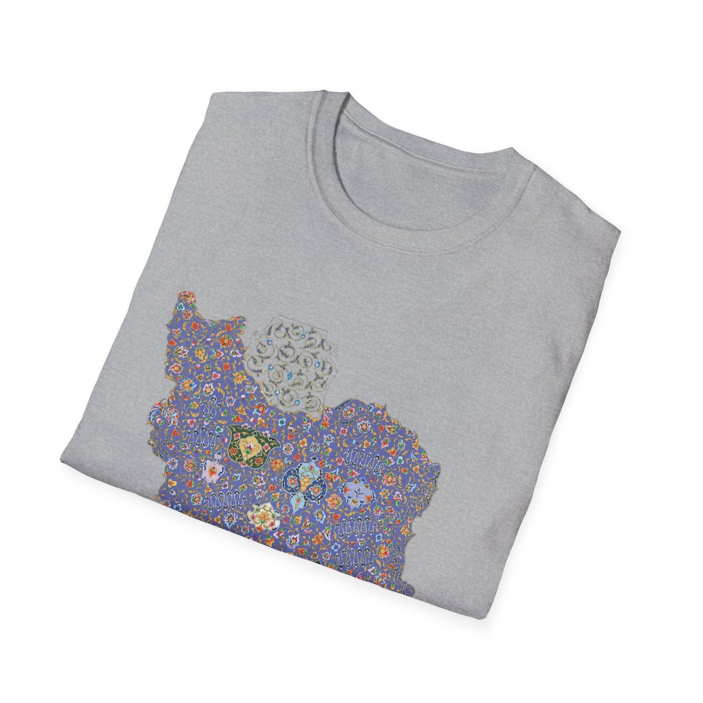 UNISEX IRAN MAP T-SHIRT WITH TAZHIB