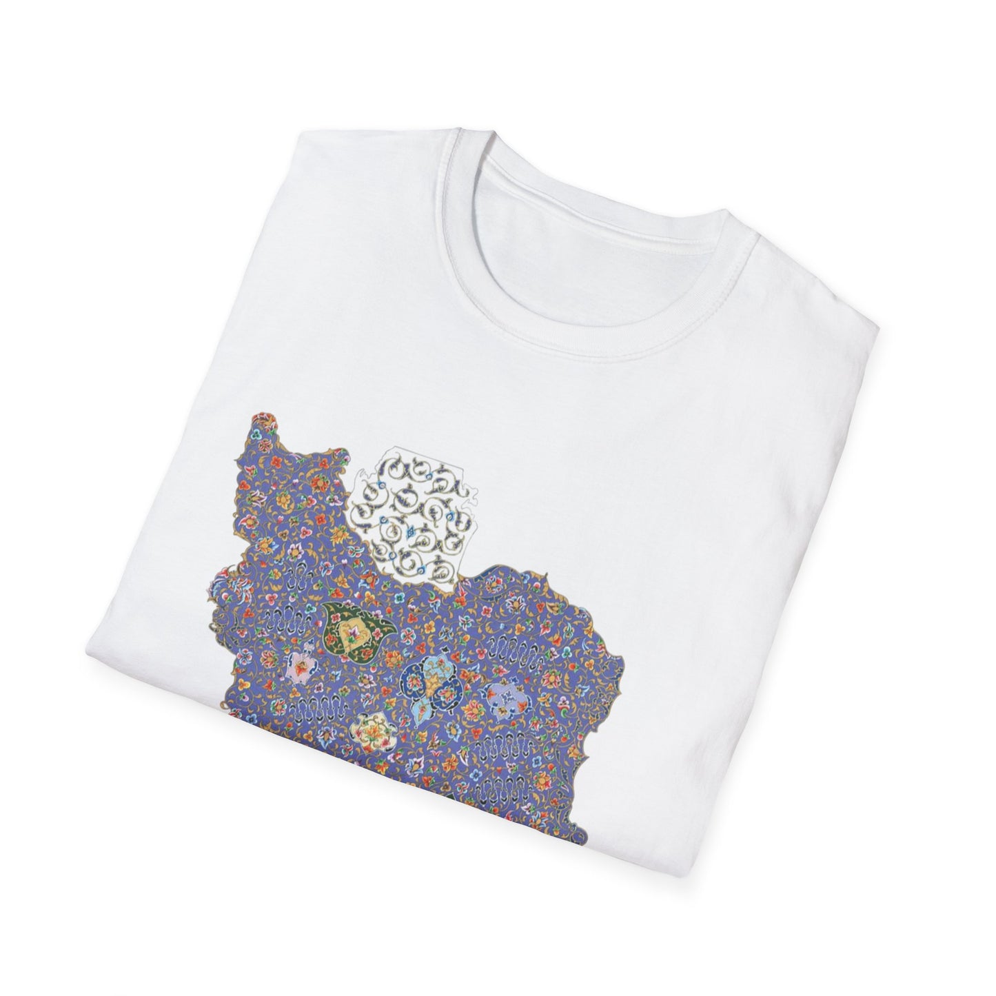 UNISEX IRAN MAP T-SHIRT WITH TAZHIB