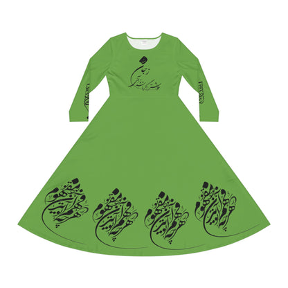 PERSIAN CALLIGRAPHY DANCE DRESS