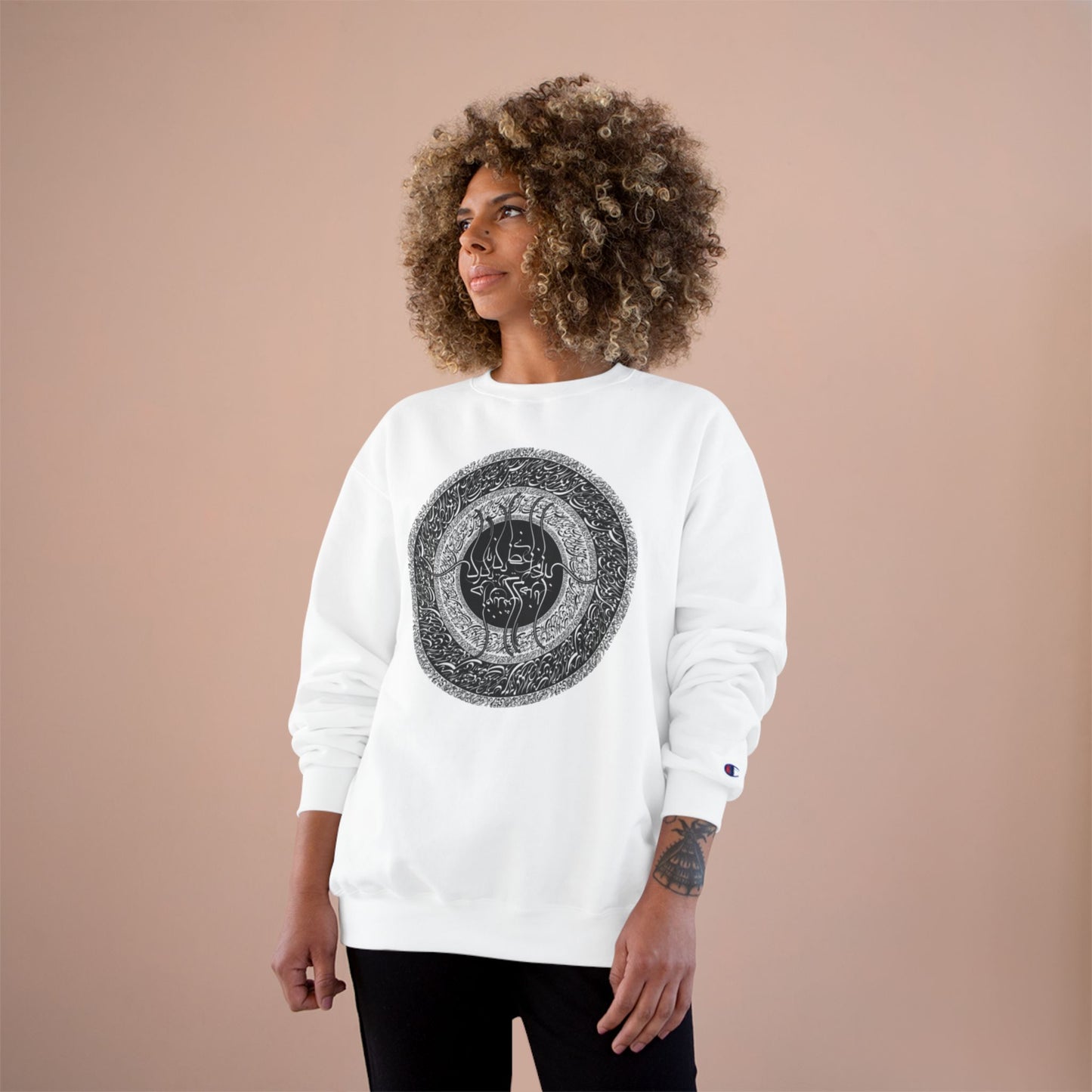 PREMIUM  Farsi Poetry Unisex Eco Champion Sweatshirt  بنی آدم اعضای یکدیگرند