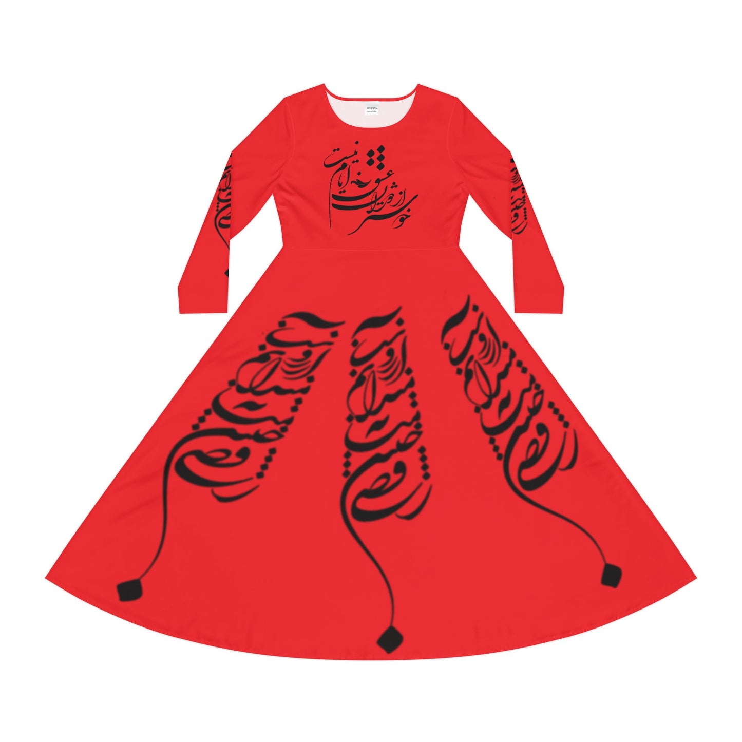 PERSIAN CALLIGRAPHY DANCE DRESS