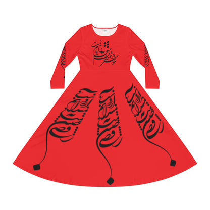 PERSIAN CALLIGRAPHY DANCE DRESS