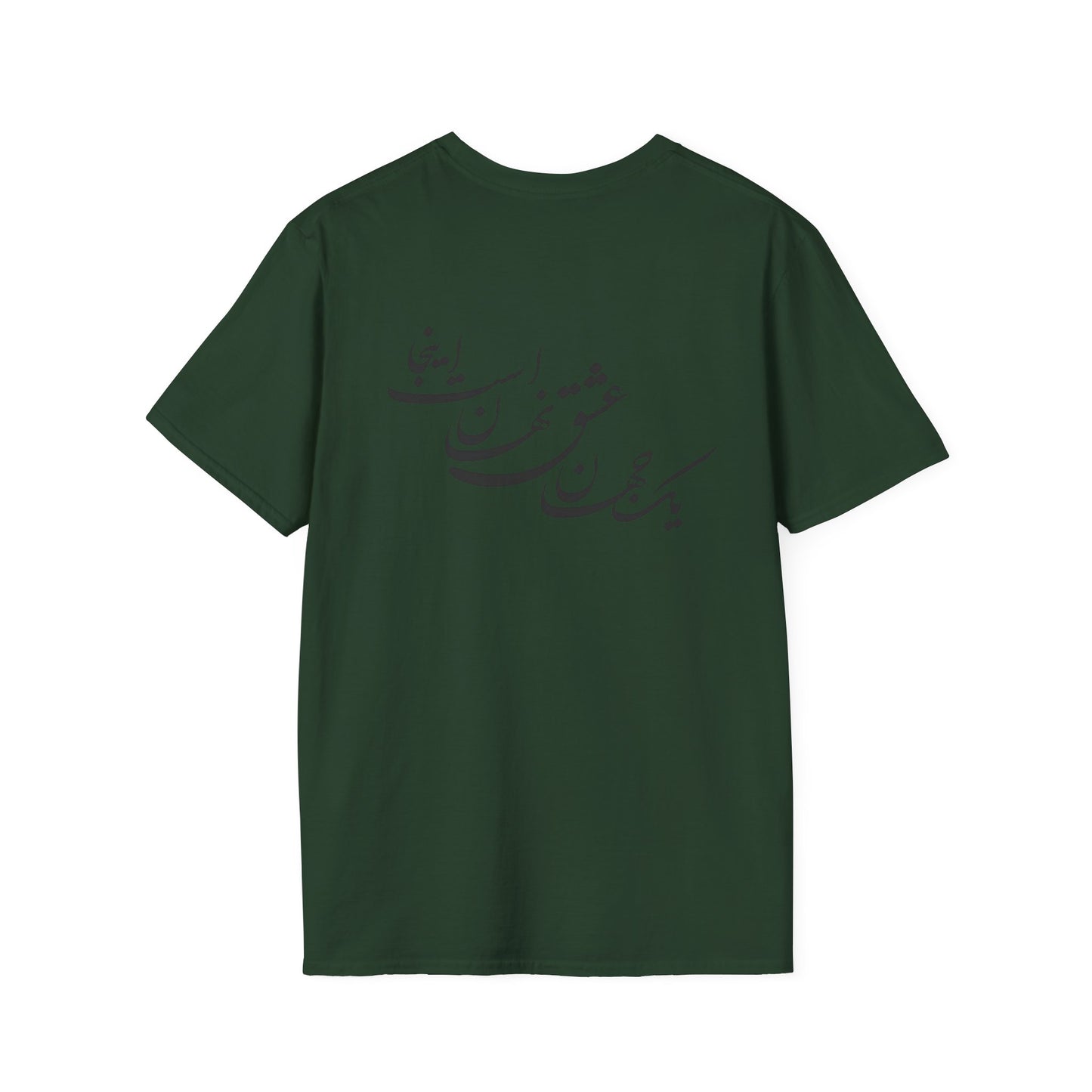 T-SHIRT SOFTSTYLE UNISEXE | CARTE DE L'IRAN "Le monde est un corps et l'Iran en est le cœur"