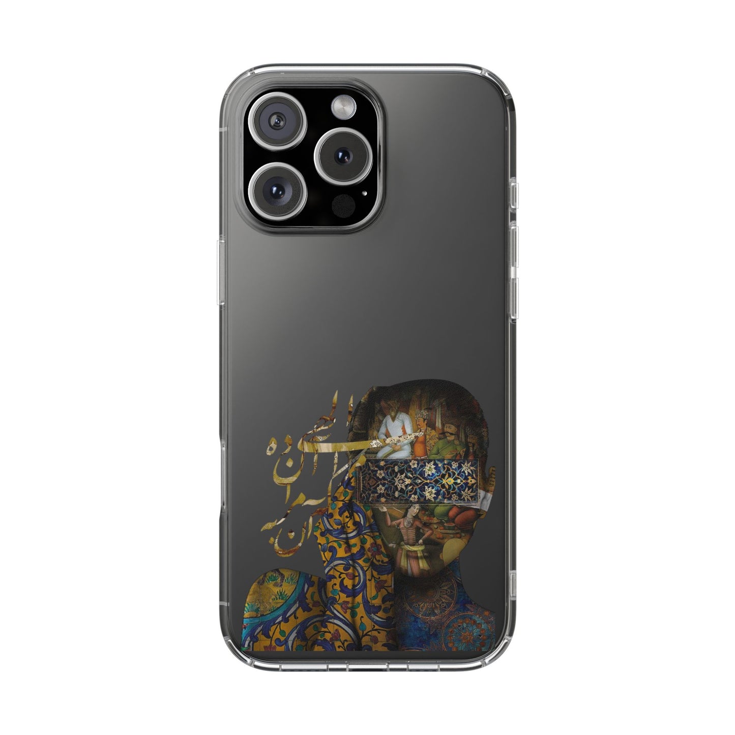 PERSIAN CLEAR PHONE CASE – CULTURAL FARSI DESIGN | "الهی مرا آن ده که آن به" |