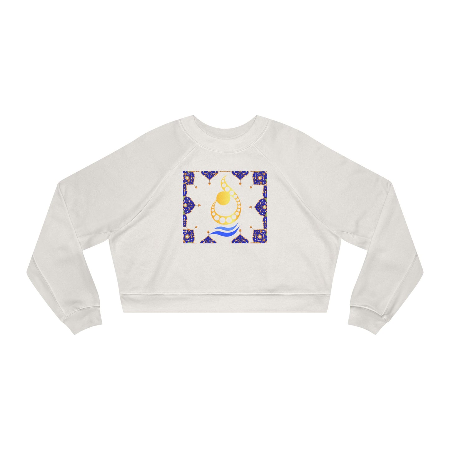 RUMI POEM & LETTER N " ن " CROP PULLOVER