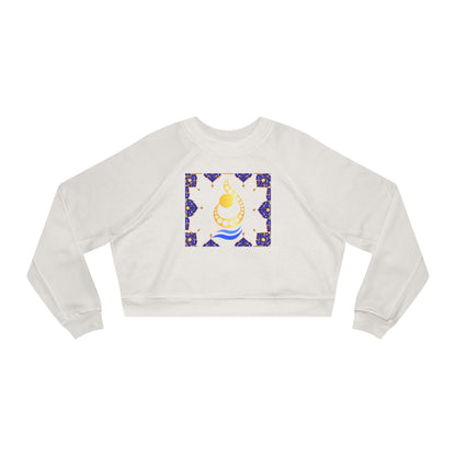 RUMI POEM & LETTER N " ن " CROP PULLOVER