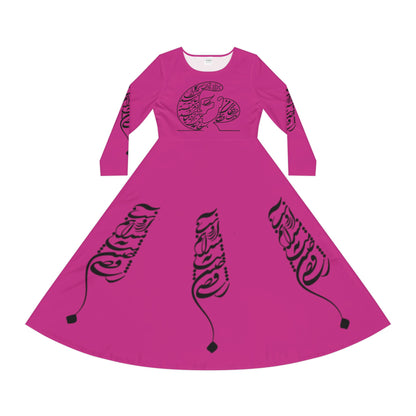 PERSIAN CALLIGRAPHY DANCE DRESS