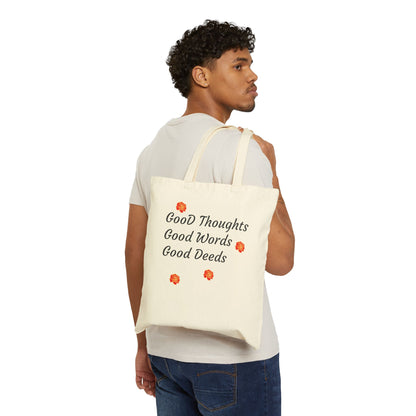 COTTON CANVAS TOTE BAG  پندار نیک، گفتار نیک، کردار نیک